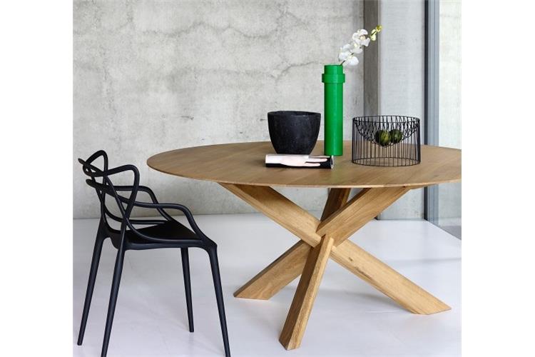 Ethnicraft Tavolo Rovere Circle Table On Mobilcasa Pisa Ethnicraft Tavolo Rovere Circle Table, Ethnicraft Circle Dining Table Nz