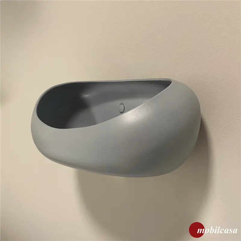 Adriani & Rossi Nest mensola in ceramica - opaco RAL 7040