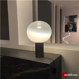 Artemide Laguna 37 lampada da tavolo - diffusore sfumato trasparente, struttura bronzo satinato