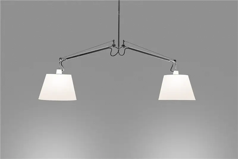 Artemide Tolomeo basculante suspension 2 bracci lampada a sospensione