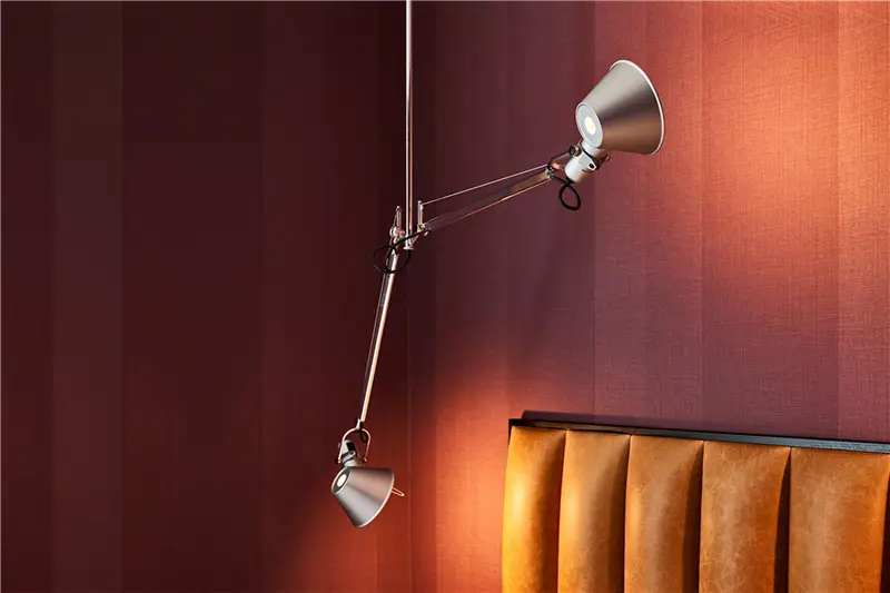 Artemide Tolomeo due bracci suspension lampada a sospensione in alluminio