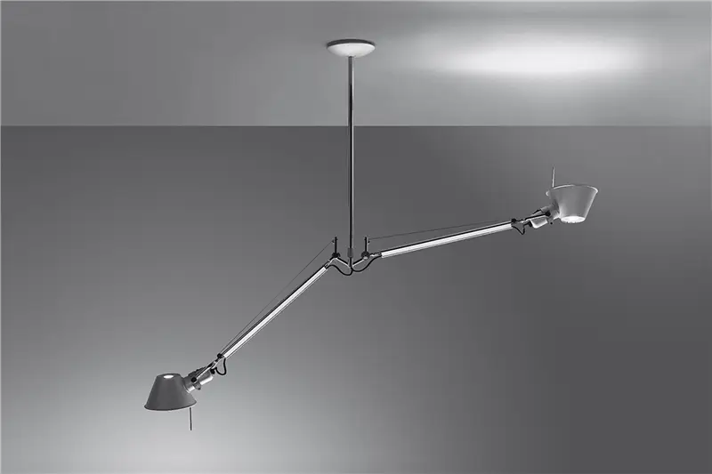 Artemide Tolomeo due bracci suspension lampada a sospensione in alluminio