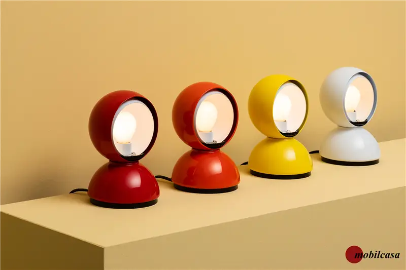 Artemide Eclisse lampada da tavolo – rosso