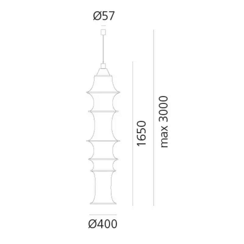 Artemide Falkland 165 lampada a sospensione