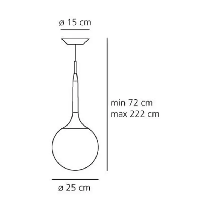 Artemide Castore 25 lampada a sospensione