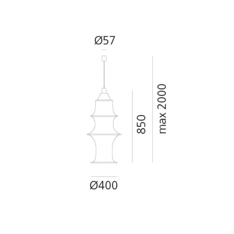 Artemide Falkland 85 lampada a sospensione