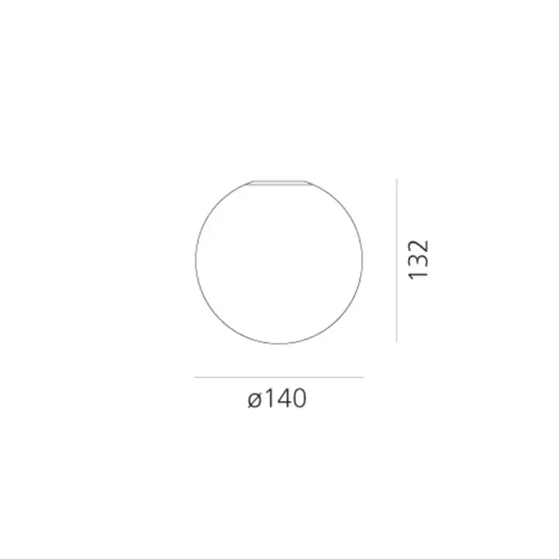 Artemide Dioscuri 14 cm lampada da parete/soffitto