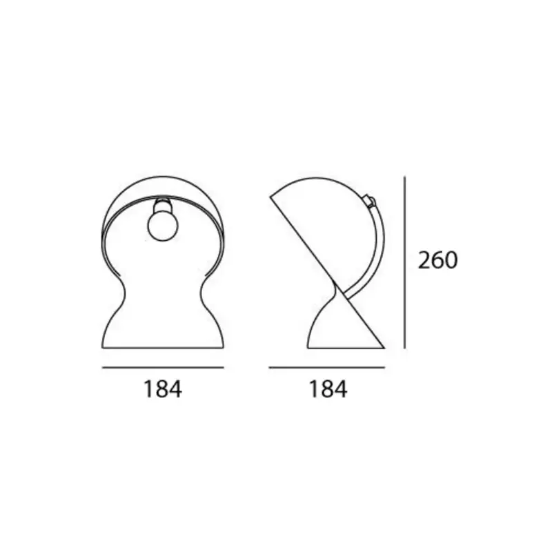 Artemide Dalù lampada da tavolo - Bianco