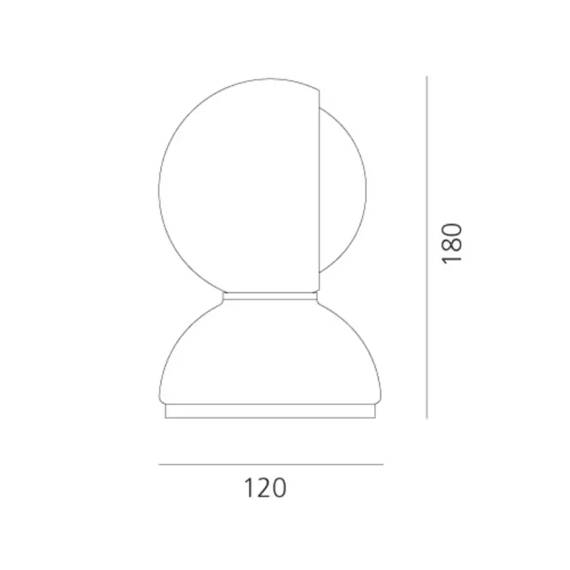 Artemide Eclisse lampada da tavolo - Bianco