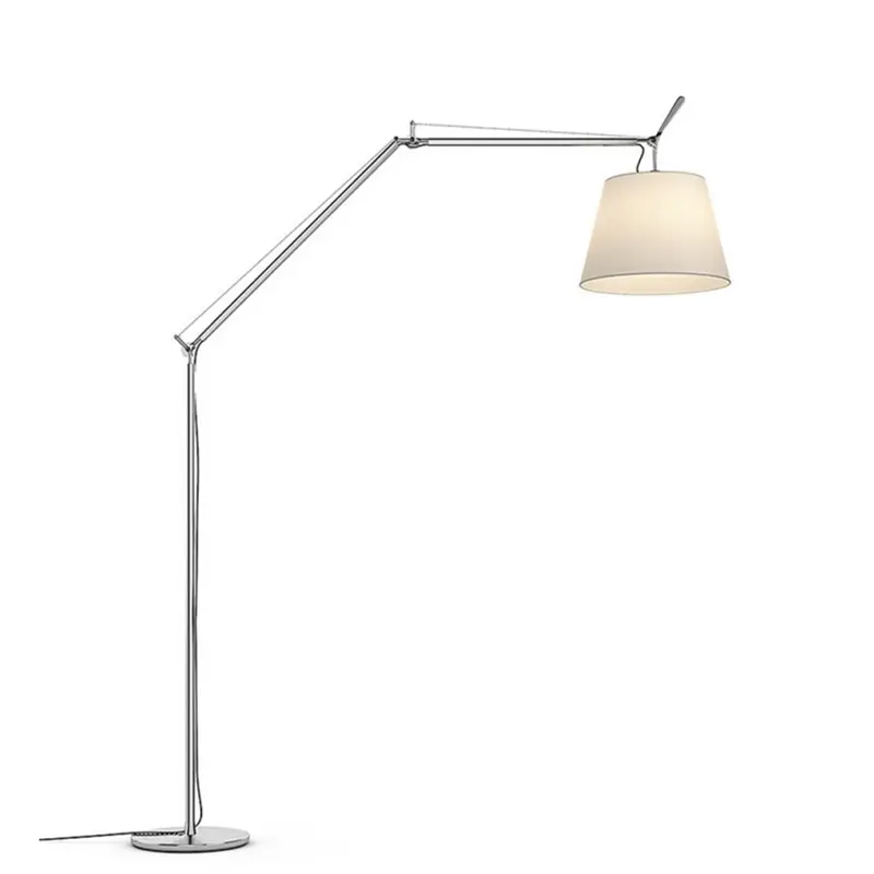 Artemide Tolomeo mega floor lampada da terra - struttura in alluminio con diffusore carta pergamena 36 on off