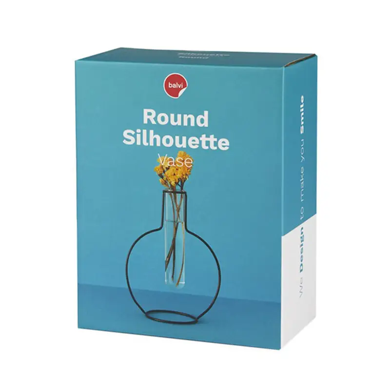 Balvi Round Silhouette Vaso - nero