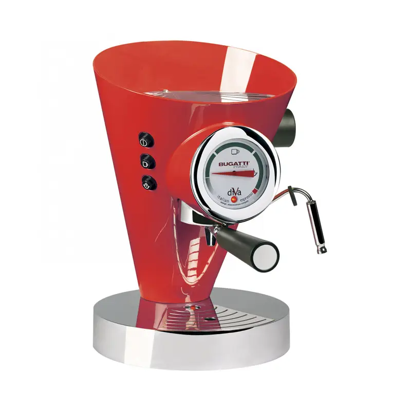 Bugatti Diva macchina del caffè - Hot red (rossa)