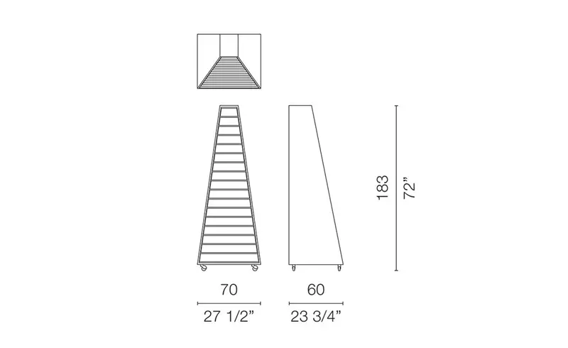 Cappellini Pyramid cassettiera