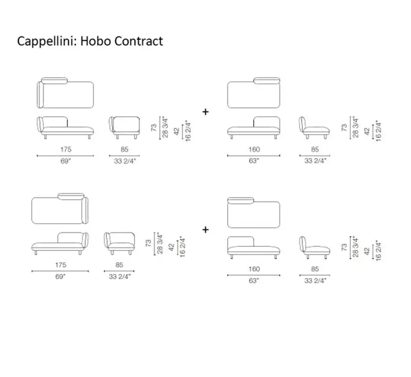 Cappellini Hobo Contract Divano
