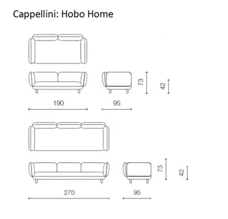 Cappellini Hobo Home Divano