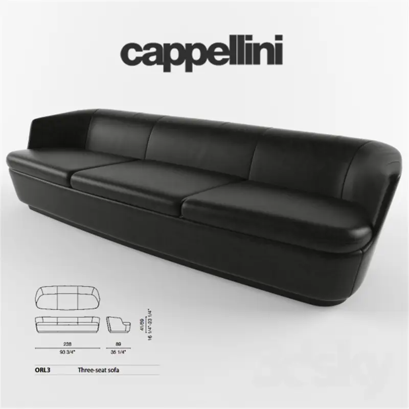 Cappellini Orla Divano Tre Posti