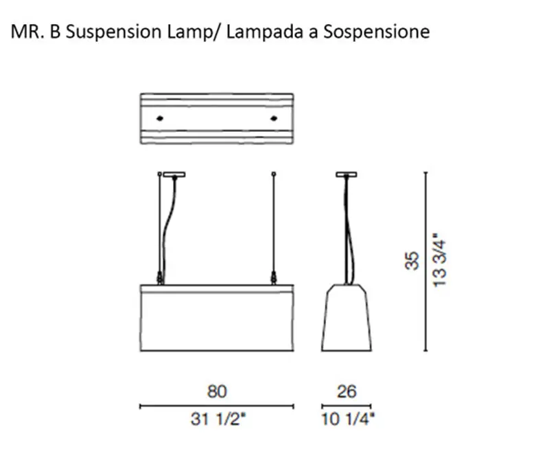 Cappellini Mr B Lampada a Sospensione