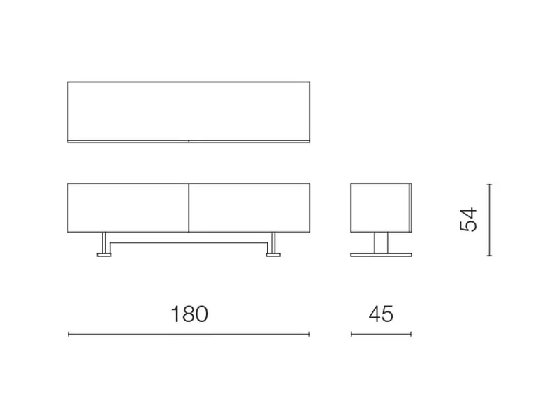 Cappellini Luxor Mobile contenitore con ribalte
