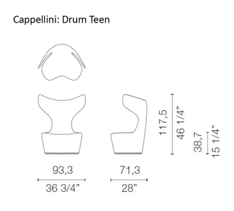 Cappellini Drum Teen Poltrona