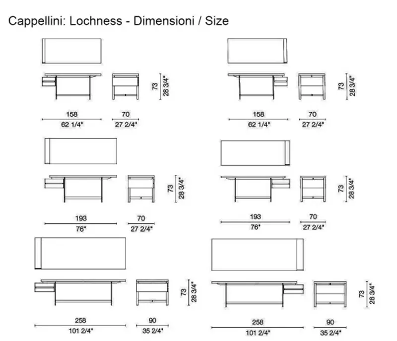 Cappellini Lochness Scrivania