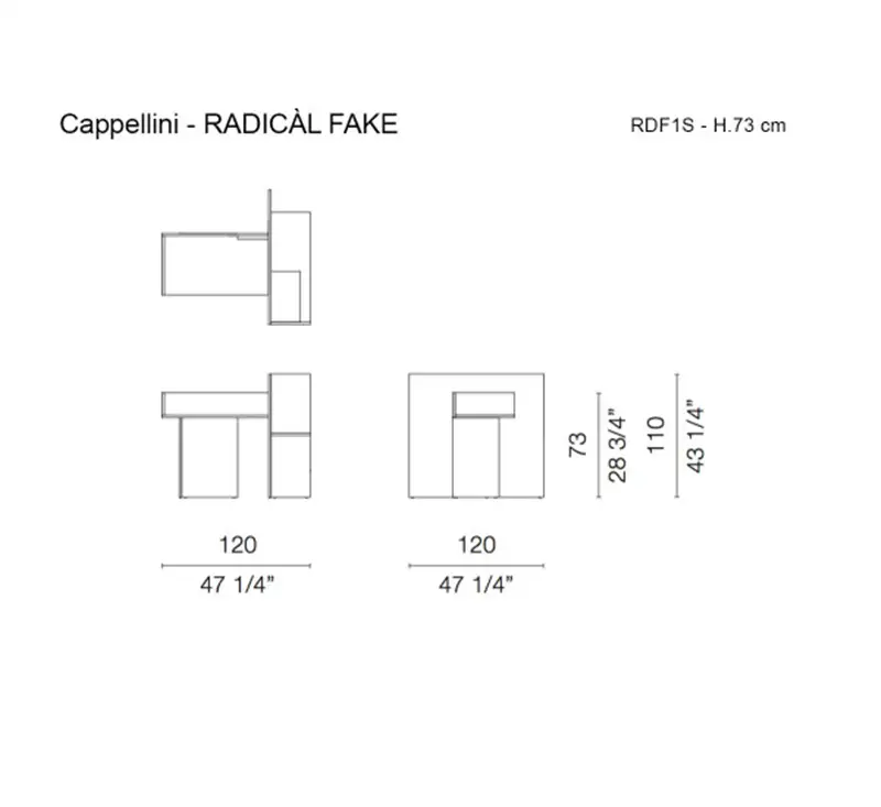 Cappellini Radicàl Fake Scrivania