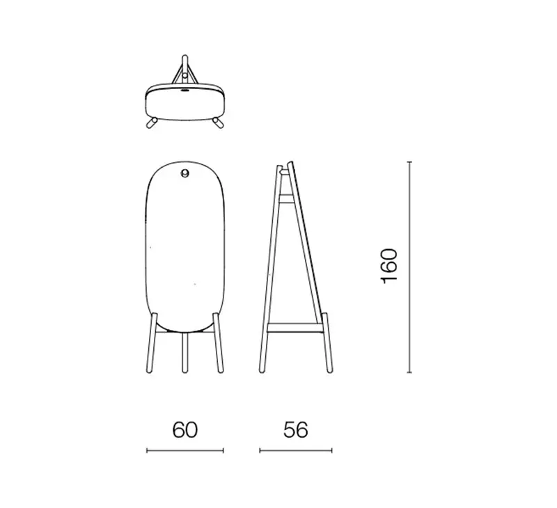 Cappellini Peg Specchio da Terra