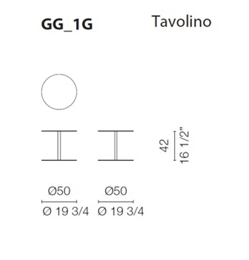 Cappellini Gong Lux Tavolino
