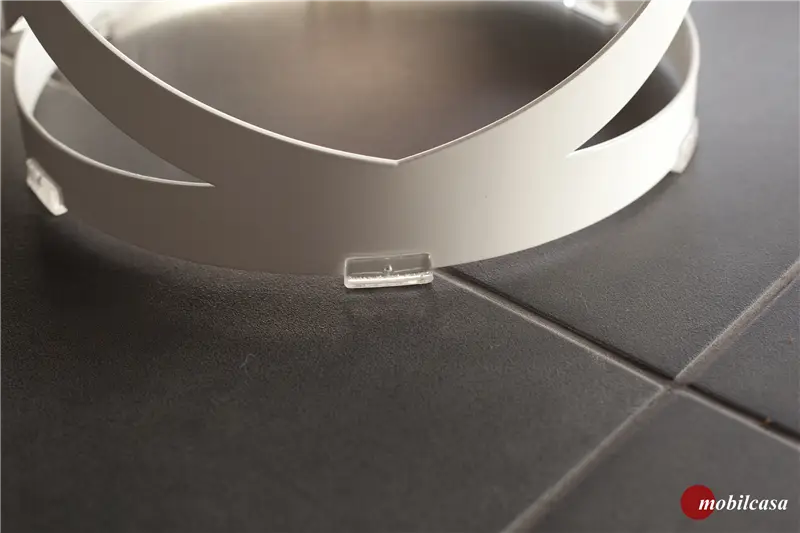 Cappellini Ribbon coppia di sgabelli alti - laccato lucido bianco