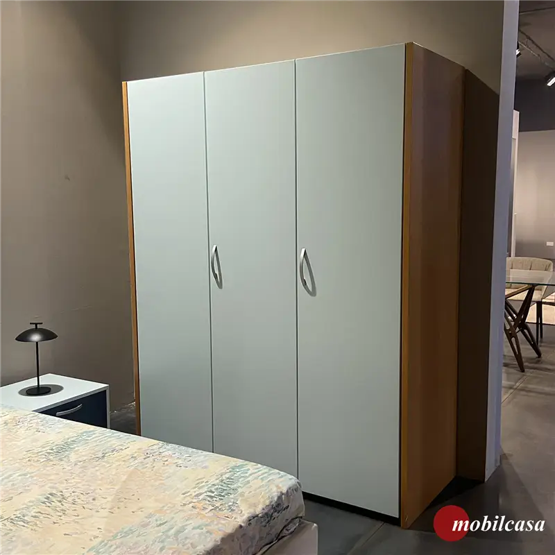 Citterio Armadio faggio/celeste alba - L.153 cm, p. 63 cm, h. 198,2 cm