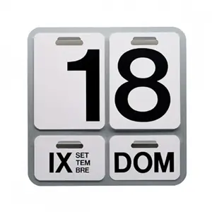 Danese Milano Danese Milano Formosa Calendario da parete alluminio/nero