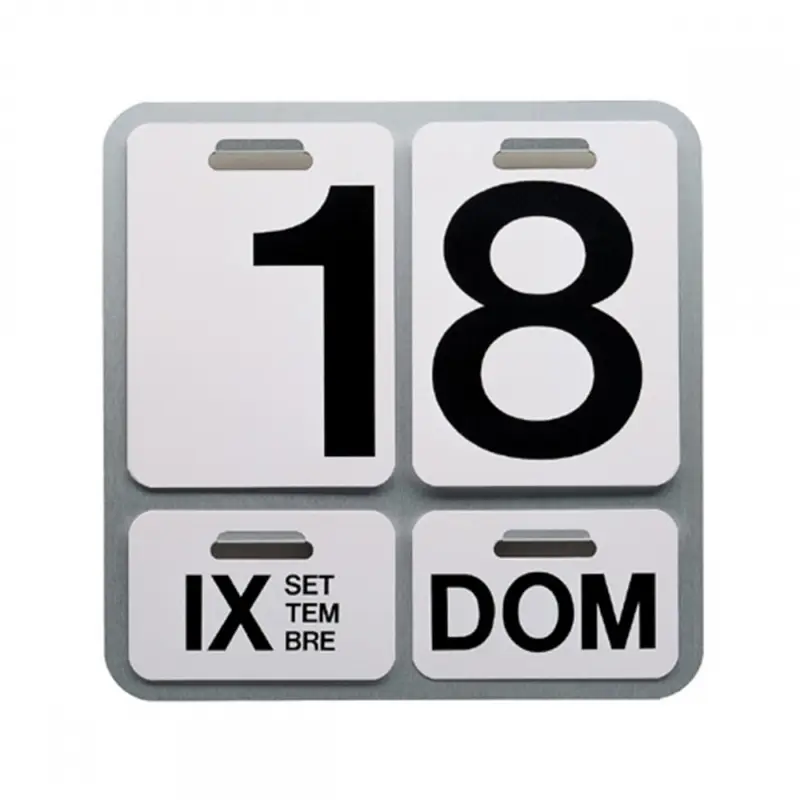 Danese Milano Formosa Calendario da parete alluminio/nero
