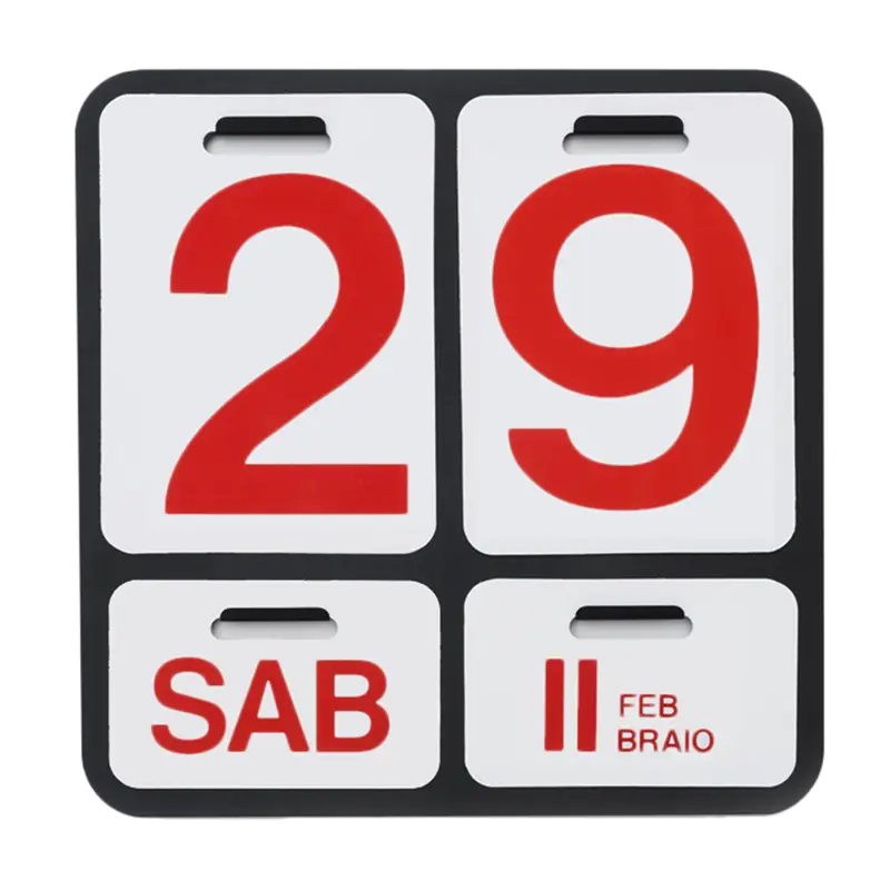 Danese Milano Formosa Calendario da parete nero/rosso