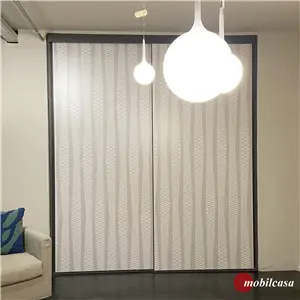 De Rosso Aliante System - cabina armadio L. 258 cm, H. 295 cm, P. 65 cm, con ante stampate in digitale