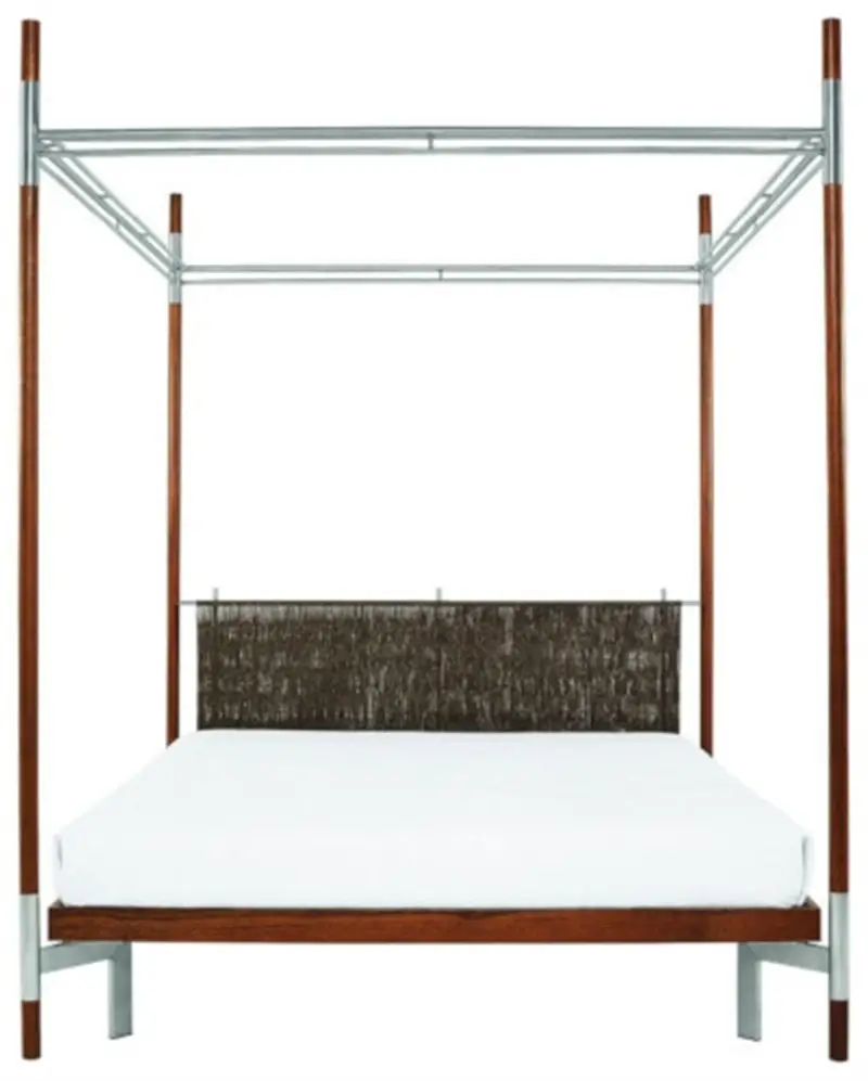 Driade Edward II Letto con baldacchino