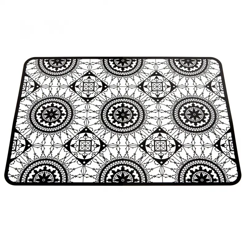 Driade Italic Lace Sottopiatto rettangolare - Nero
