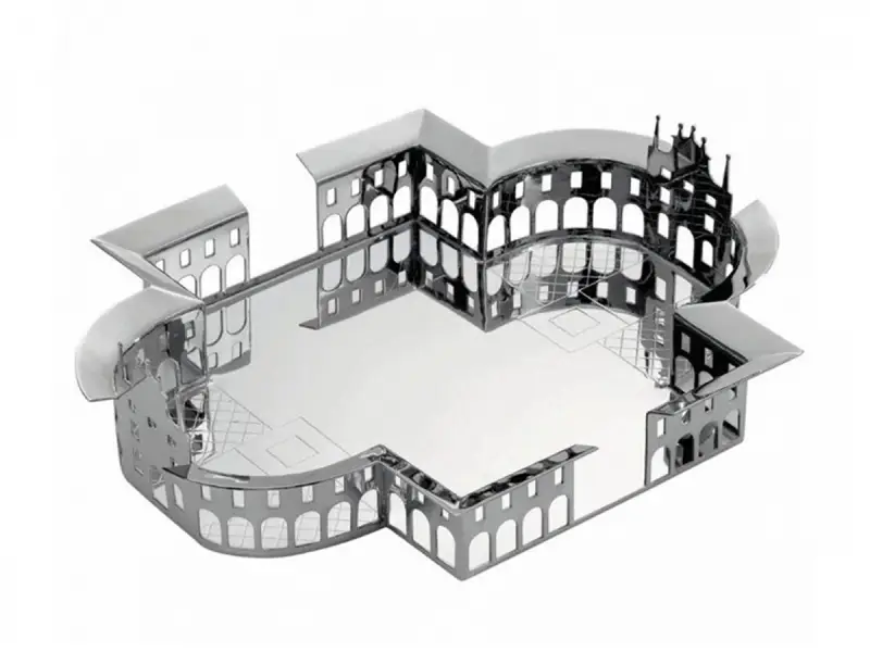 Driade 100 piazze - Venaria Reale Vassoio in ottone argentato