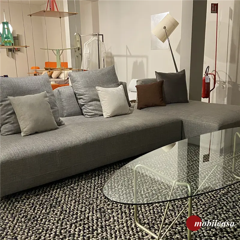 Ditre Sanders divano a composizione - L.325 cm, P.122/168 cm, h. 80 cm