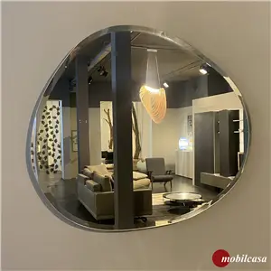 Edoné Specchiera irregolare con bisello con LED - 80 cm