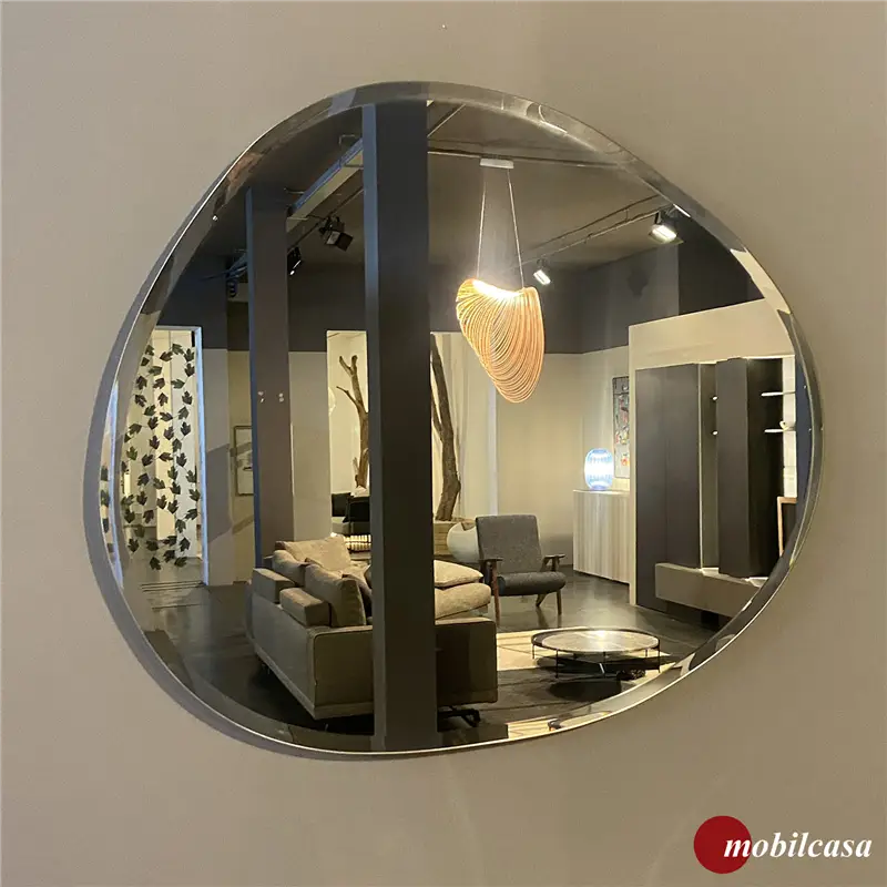 Edoné Specchiera irregolare con bisello con LED - 80 cm