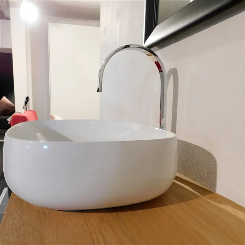 Edoné composizione BAGNO Maia finitura pietra opaco, top rovere nodato 180X12HX50P., lavello mod. troy con portasalviette