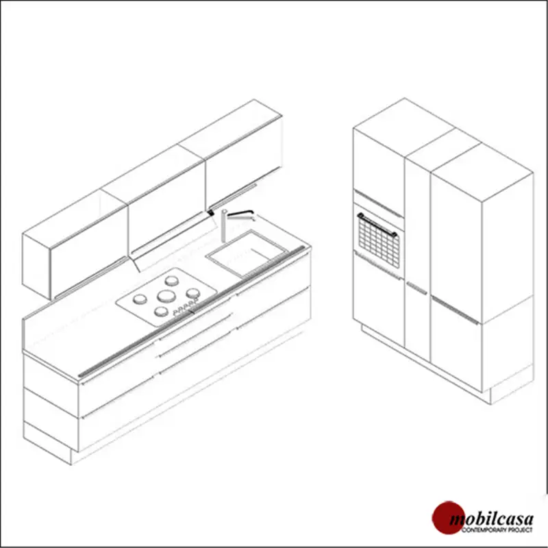 Effetì Luce composizione cucina