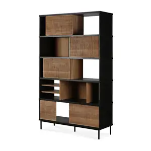 Ethnicraft Ethnicraft Oscar libreria - 5 porte scorrevoli, 120x40xh195 cm