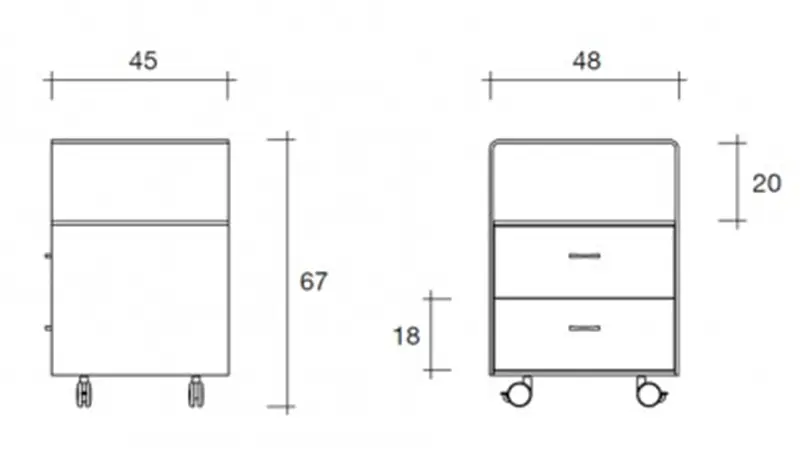 Fiam Rialto Cassettiera