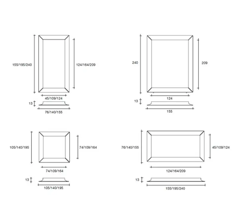 Fiam Caadre Specchio a Parete