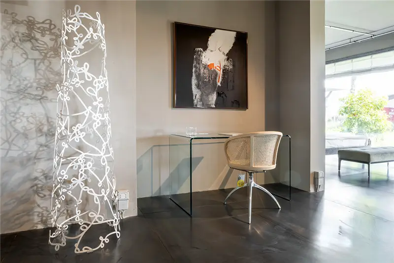 Fiam Rialto scrivania in vetro curvato 120x60 cm