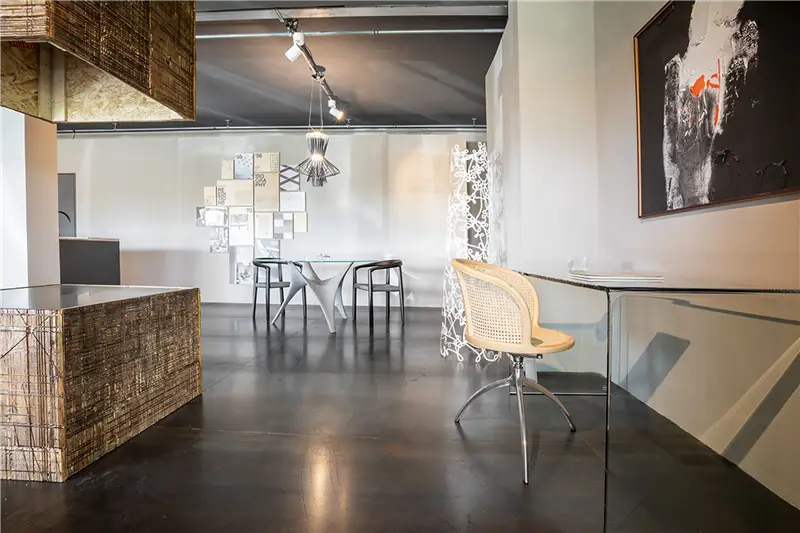 Fiam Rialto scrivania in vetro curvato 120x60 cm