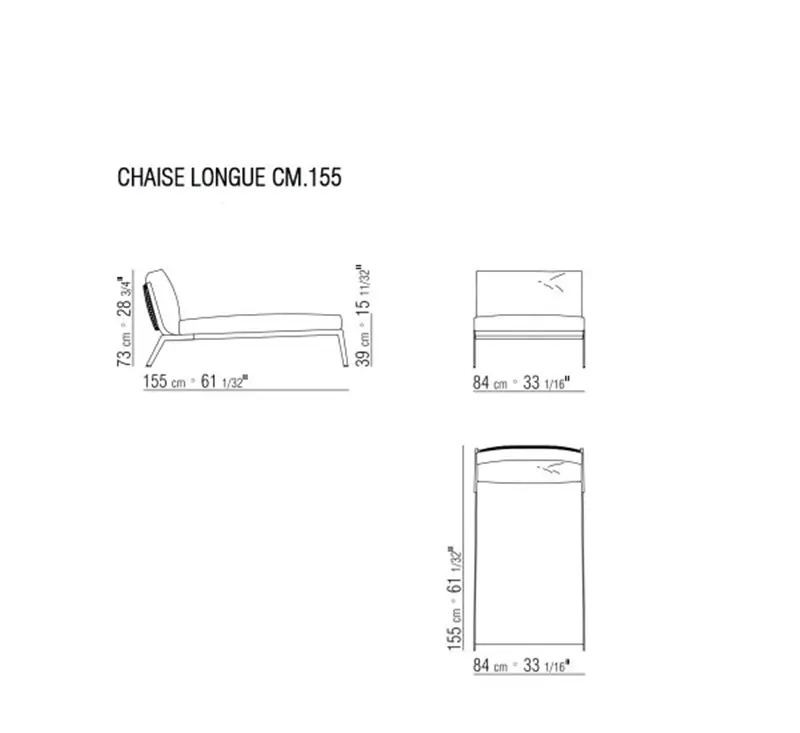 Flexform Happy Chaise Longue