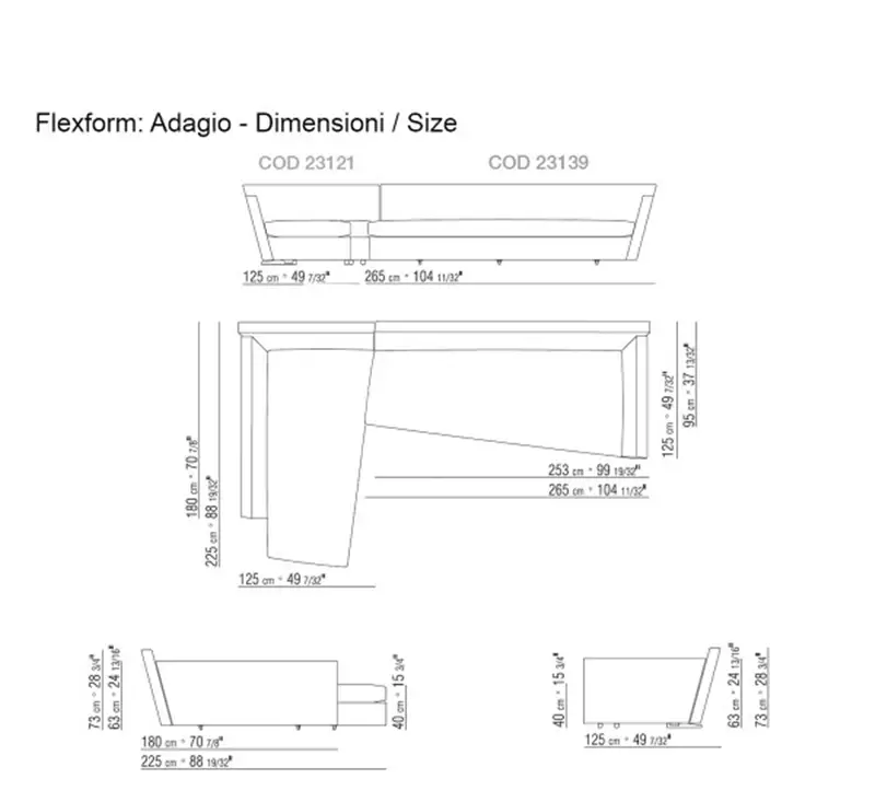 Flexform Adagio Divano