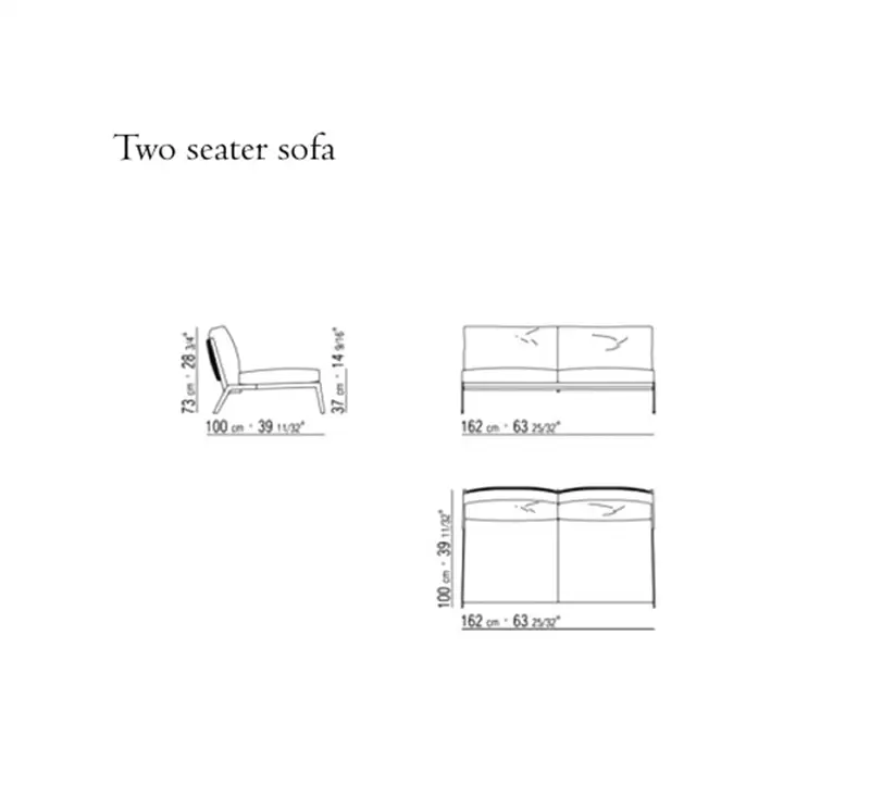 Flexform Happy Divano a Due Posti