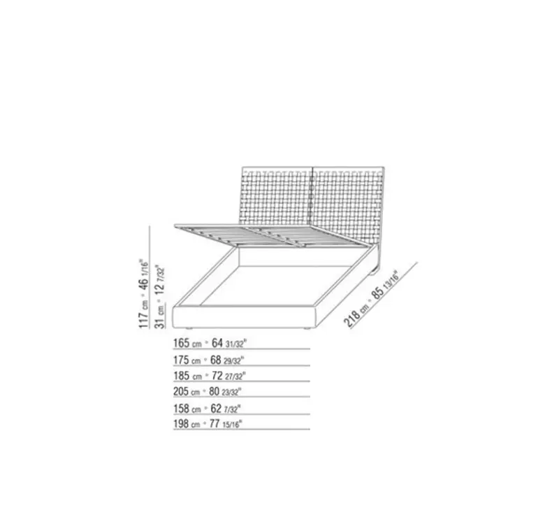 Flexform Cestone Letto Matrimoniale